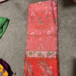 Elegant Pink Floral Saree